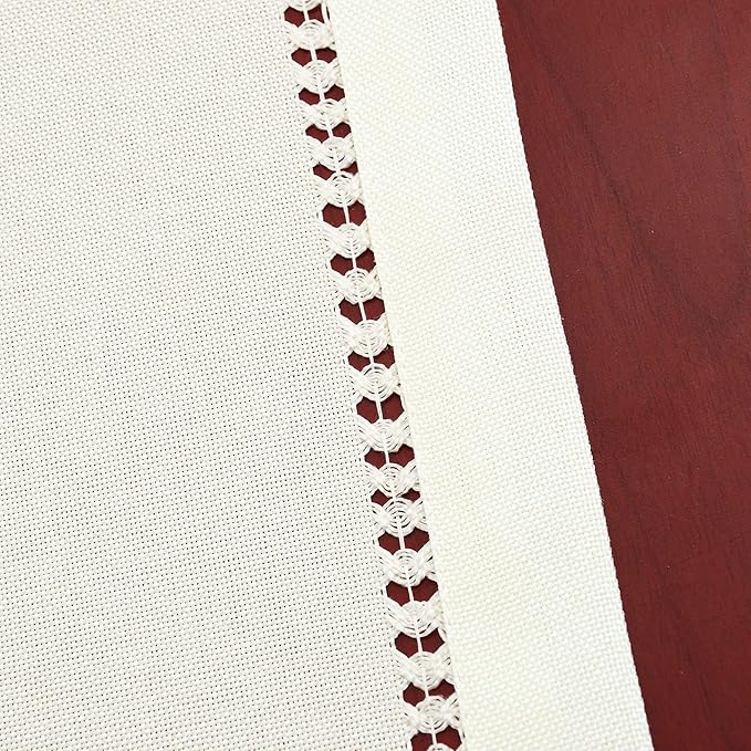 Grelucgo Handcrafted Solid Color Napkins, Double-Hemstitched) - Image 3