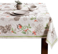 Maison d' Hermine Table Cloth Rectangle Table 100% Cotton 60 x 120 Inches Fall Tablecloth Reusable Everyday Use for Thanksgiving Christmas Decorations Dining Farmhouse Party (Christmas Dew)