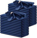 P Pothuiny 24 Pcs Navy Blue Satin Napkins 17 x 17 Inch, Satin Cloth Napkins | by P+Pothuiny