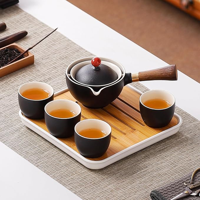 Chinese Tea Set, Chinese Gongfu Tea Set, Portable Teapot Set - Image 7