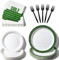 100 Pcs Disposable Golf Party Tableware Set by Unknown