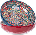 75 Oz Serving Bowls, Bohemian Style Large Porcelain Dishes by Ronanemon