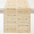 Table Runner, 13.8" × 72", 100% Natural Ramie, Handwoven | 100% Natural Ramie by GleeNflux