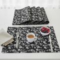 Floral Dining Table Placemats Vintage Flowers Botanical Design Rustic Vintage by OveeshaHomeDecor