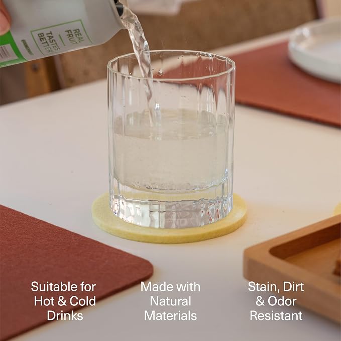 Graf Lantz - Bierfilzl Merino Wool Square Coasters Set of 4 - Earth - Absorbs - Image 3