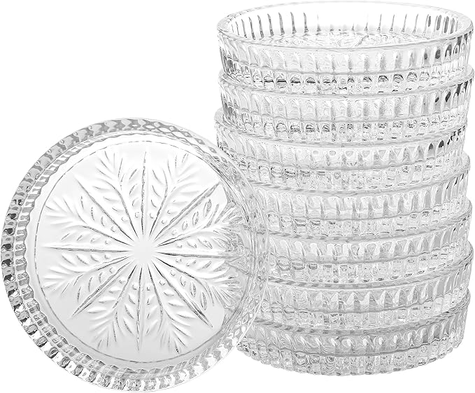 Yesland 8 Pack Crystal Coasters Tea Bag Coaster - Image 3