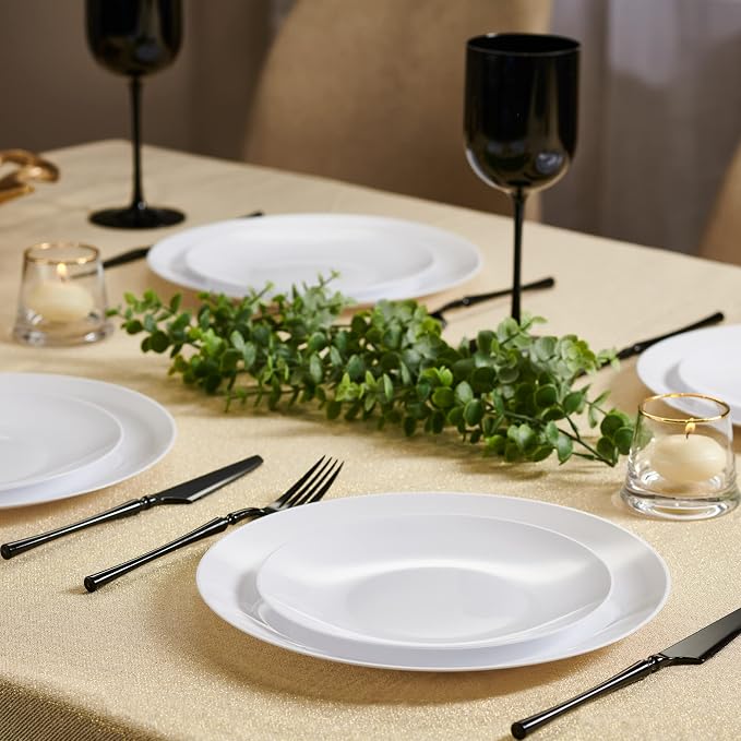 PLASTICPRO 32 Piece Combo Plates Set - Image 2