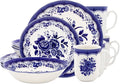 Tudor Royal 16-Piece Porcelain Round Dinnerware Set, Service by TudorEngland