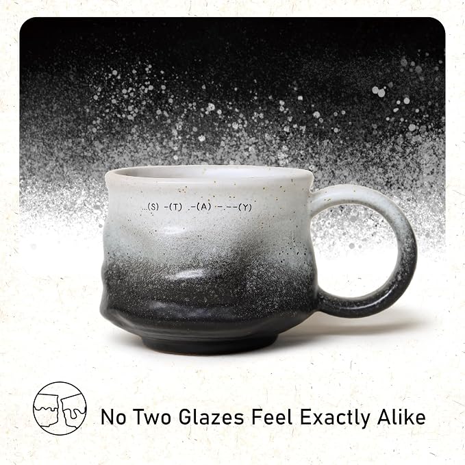 Jottings Ceramic Coffee Mug, Novelty Cappuccino Cup 7 oz, Stay | Funny Mug and - Image 2