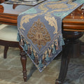 Loom and Mill Luxury Damask Table Runner 108 Inches Long, 13x108 in by LoomandMill