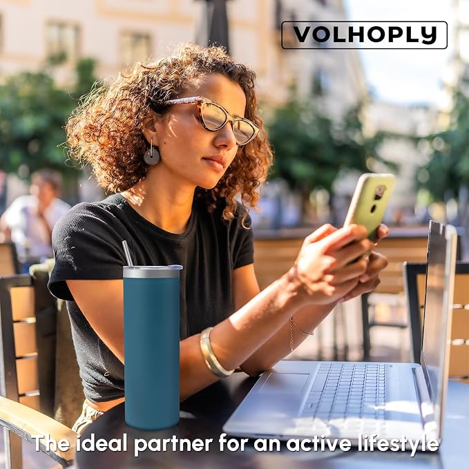 Volhoply 8 Pack Skinny Tumblers - Image 7