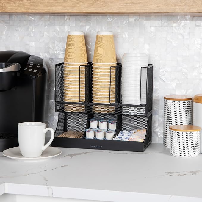 Mind Reader Multipurpose Countertop Organizer, Office Breakrooms, Cup and - Image 2