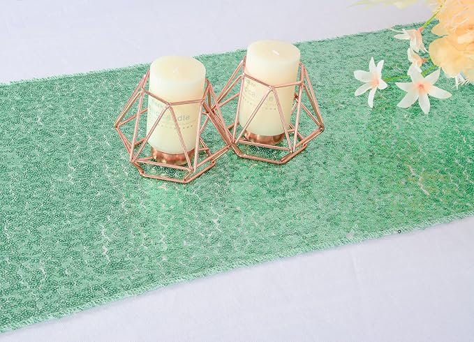 ShiDianYi Table Runners Green Bridal Shower Decorations 5Pcs Mint-Green - Image 7