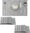 Leetaltree Linen Grey Placemats Set of 12 by Leetaltree-ArtatEveryTable