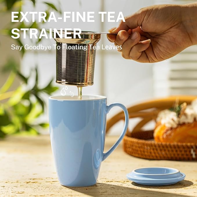 Sweese 15 OZ Porcelain Tea Mug - Image 4