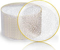 Rubtlamp 100 Pcs Gold Plastic Plates, 10 inch Clear Gold Dinner Plates by Rubtlamp