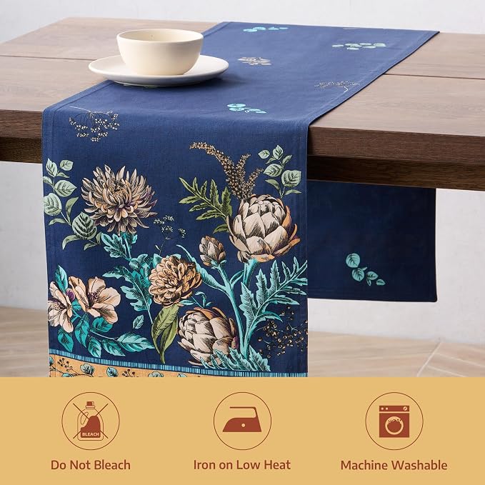 Maison d' Hermine Table Runner 100% Combed Cotton 14.5"x108" | Table Runners - Image 8