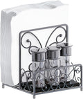 Napkin Holder with Salt and Pepper Caddy, Metal Table Dispenser | Dinner Napkins by levimetree