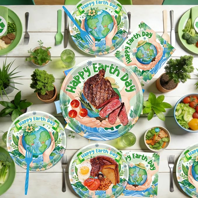 Rakuto Happy Earth Day Decorations, Environmental Protection Themed Decor - Image 6