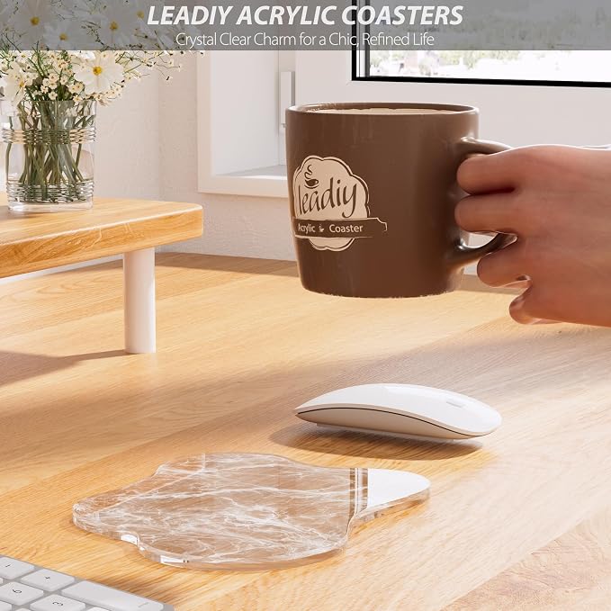 Acrylic Coaster Decorative Plates, Irregular Bar Drink Coaster - Image 3