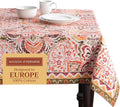 Maison d' Hermine Table Cloth Rectangle Table 100% Cotton 70 x 120 Inches Fall Tablecloth Reusable Everyday Use for Thanksgiving Christmas Decorations Dining Farmhouse Party (Damask)