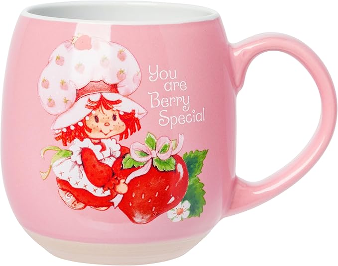 Silver Buffalo Strawberry Shortcake Vintage, Clay Base Ceramic Mug, 16oz | You by SilverBuffalo