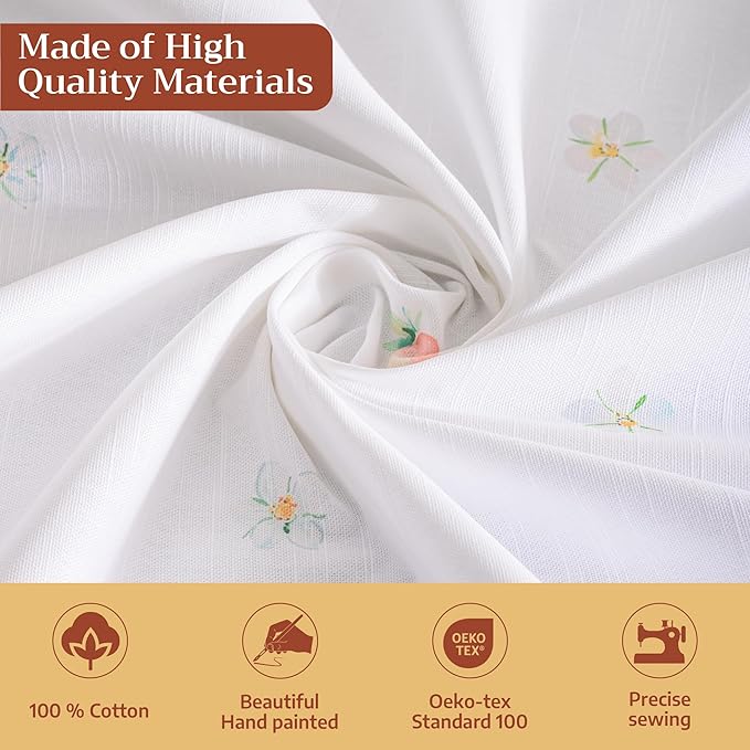 Maison d' Hermine Table Cloth Rectangle Table 100% Cotton 54 x 72 Inches Tablecloth Reusable Decorative for Dining Room Farmhouse Home Valentines Day Decorations Spring Summer - Bunny Party