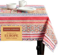 Maison d' Hermine Table Cloth Rectangle Table 100% Cotton 70 x 120 Inches Fall Tablecloth Reusable Everyday Use for Thanksgiving Christmas Decorations Dining Farmhouse Party (Ispahan)