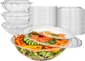 64oz Clear Plastic Salad Bowls by StockYourHome