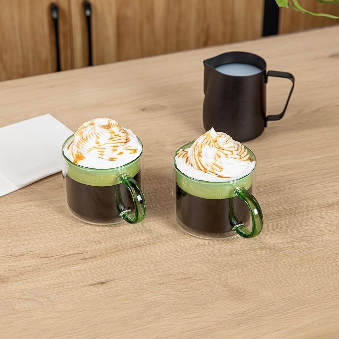 Restaurantware Coffee Cups 12 Pack of 11 oz Double Wall Glass Insulated Coffee - Image 4