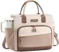 LOVEVOOK Lunch Box for Women, Adult Lunch Bag for Work, Khaki-brown | Upgraded by LOVEVOOK