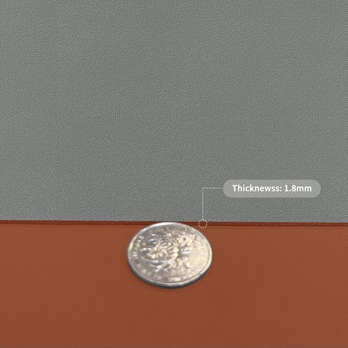 Desk Pad - 14x45 Inch Waterproof Easy to Clean Can Conceal Flaws Protector The Table Top from Scratches Used for Coffee Table Office Table Dresser(Brown+Gray 14x45)