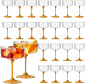 24PCS Plastic Martini Glasses, Unbreakable Reusable Champagne Coupe, Removable by Unknown
