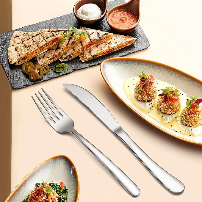 LIANYU 35-Piece Heavy Duty Silverware Set - Image 6