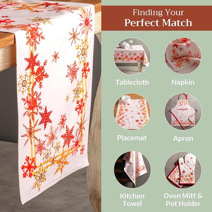 Maison d' Hermine Table Runner 100% Cotton 14.50" x 72" | Table Runners 72 - Image 5