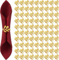 WILLBOND Leaf Napkin Rings Holders Fall Party Napkin Rings by Willbond+Technology+Limited