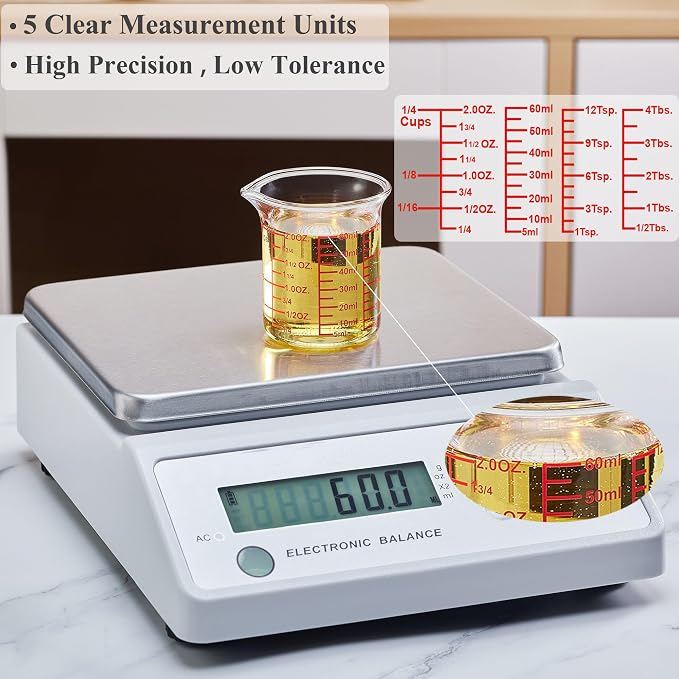 High Borosilicate Glass Measuring Cup-V-Shaped Spout，Glass Measuring Beaker - Image 3