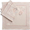 Maison d' Hermine Napkin 100% Combed Cotton Premium 20 Inch x 20 Inch Set of 4 Dinner Napkins, Decorative Washable Cloth Napkin for Dining, Buffet Parties & Camping - Society Florals