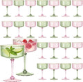 24PCS Plastic Martini Glasses, Unbreakable Reusable Champagne Coupe, Removable by Unknown