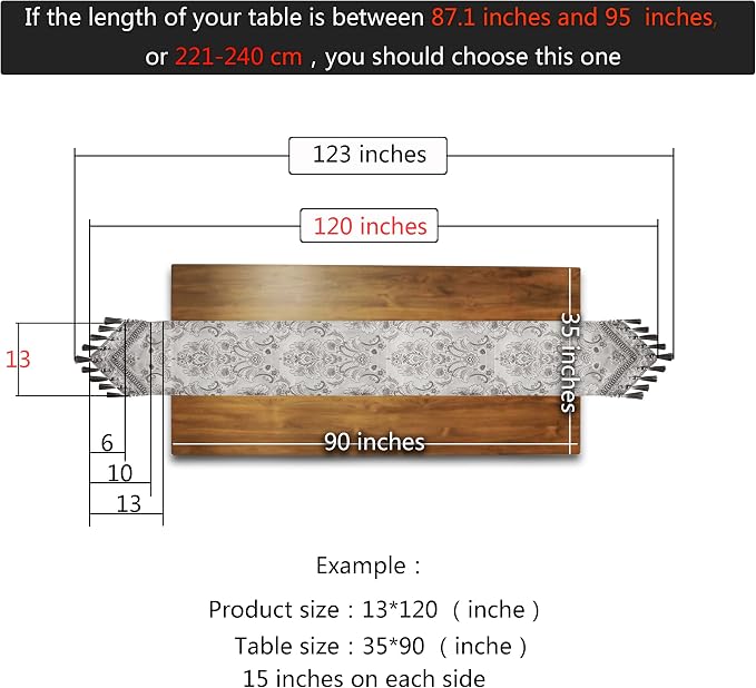 Extra Luxury Velvet Blue Table Runner 120 Inches Long - Image 7