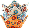 Cotton Microwavable Bowl Cozy, Microwave-Safe Hot Bowl Holders, Soup Bowl Cozy by ROGITU