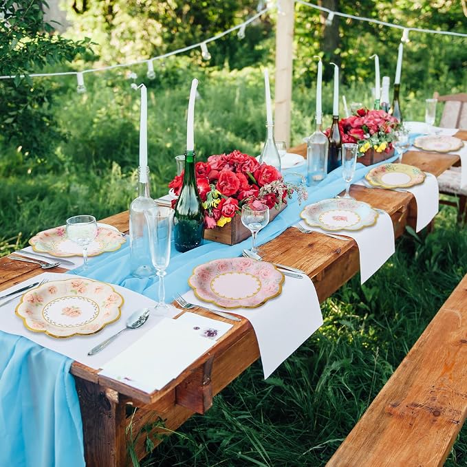 120 Pcs 6 Inch Floral Paper Plates - Image 7