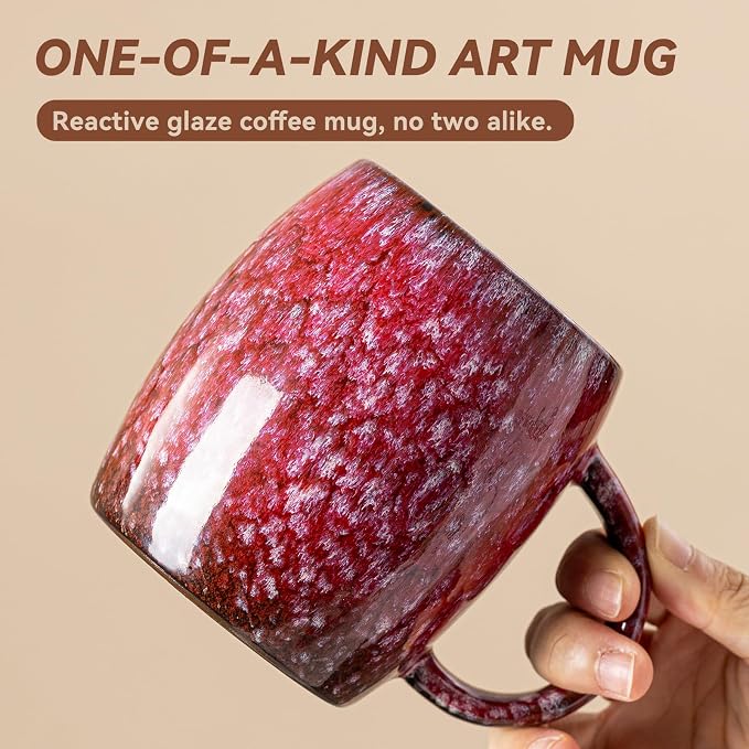 Sakura Nebula Ceramic Coffee Mug - 14 oz Unique Mug - Image 3