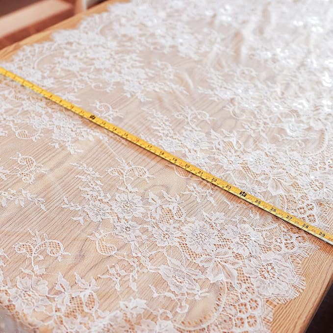 10 Pcs White Lace Table Runner 30 x 120 Inch Vintage Rustic Table Runner - Image 7