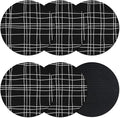 Simple Grid Coasters Set of 6 Absorbent Coasters by Unknown