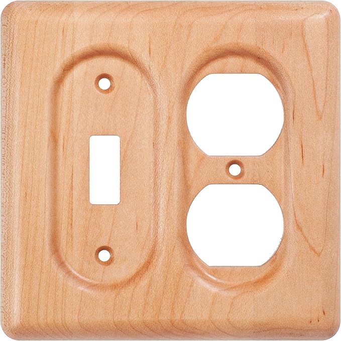 Maple Wood Switch Plates And Outlet Covers Elegant And Durable Plates For Switches And Outlets