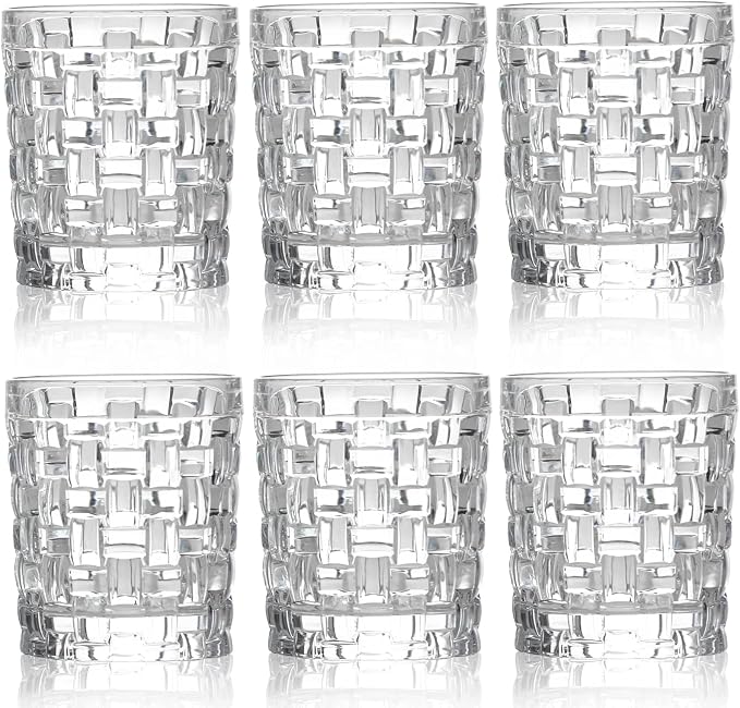 Dicunoy 6 Pack Juice Drinking Glasses, 8 oz Water Glasses by Dicunoy
