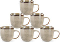 AmorArc 12oz Coffee Mugs, Ceramic Coffee Mugs set of 6 by AmorArc