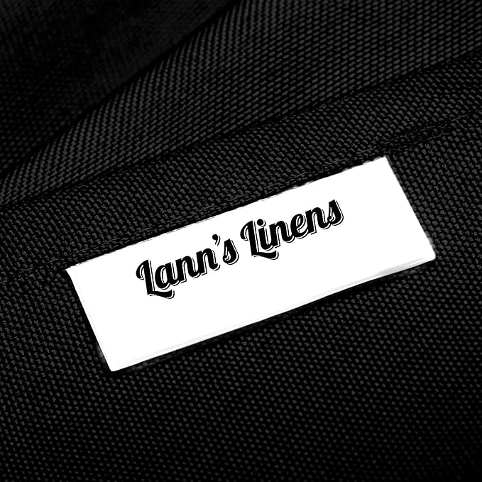 Lann's Linens - 132" Round Premium Tablecloth for Wedding/Banquet/Restaurant - Polyester Fabric Table Cloth - Black