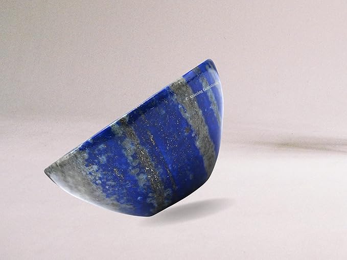 Lapis Lazuli Crystal Bowl - 2 Inch Decorative Bowls for Room and Home Decor - Gemstone Healing Crystals for Elegant Display, Positive Energy Balance and Gift